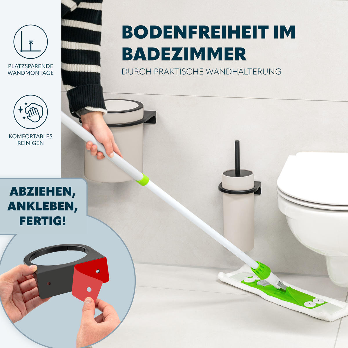 WC-GARNITUR SAVONA, beige, Kunststoff - Beige, Kunststoff (12/36.5/13cm) - bremermann