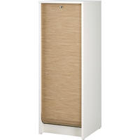 AKTENSCHRANK mit Rolladentür 38,5/35/104cm - Weiß, Holzwerkstoff (35/104/38.5cm) - Simmob