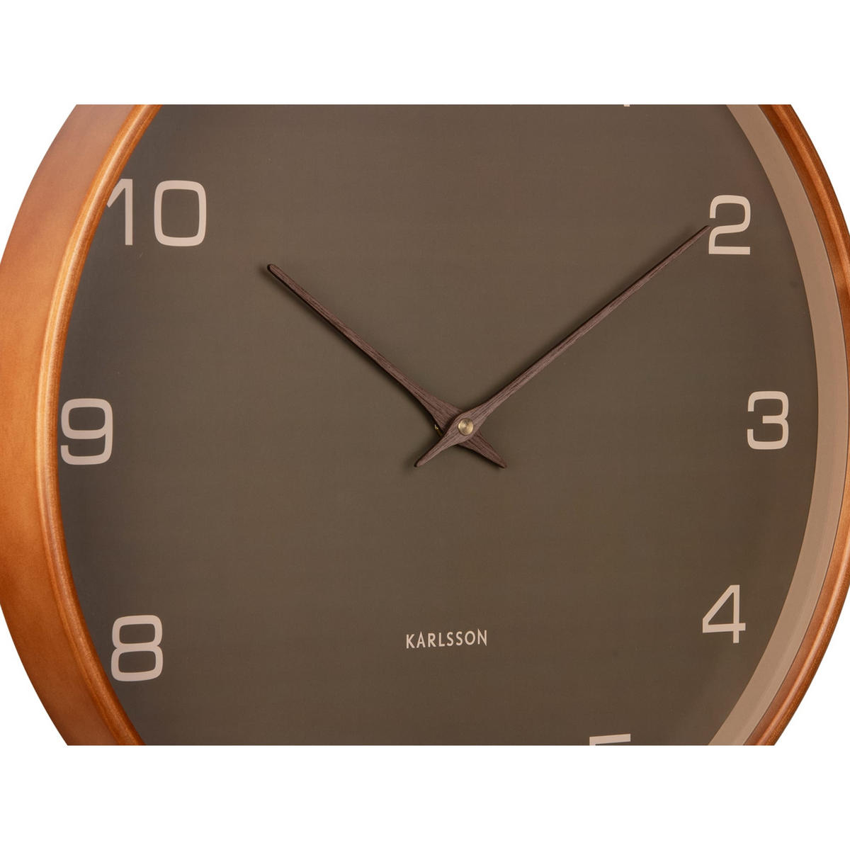 WANDUHR Acento Ø40 cm - Grün, Holz (40/40/5cm) - Karlsson