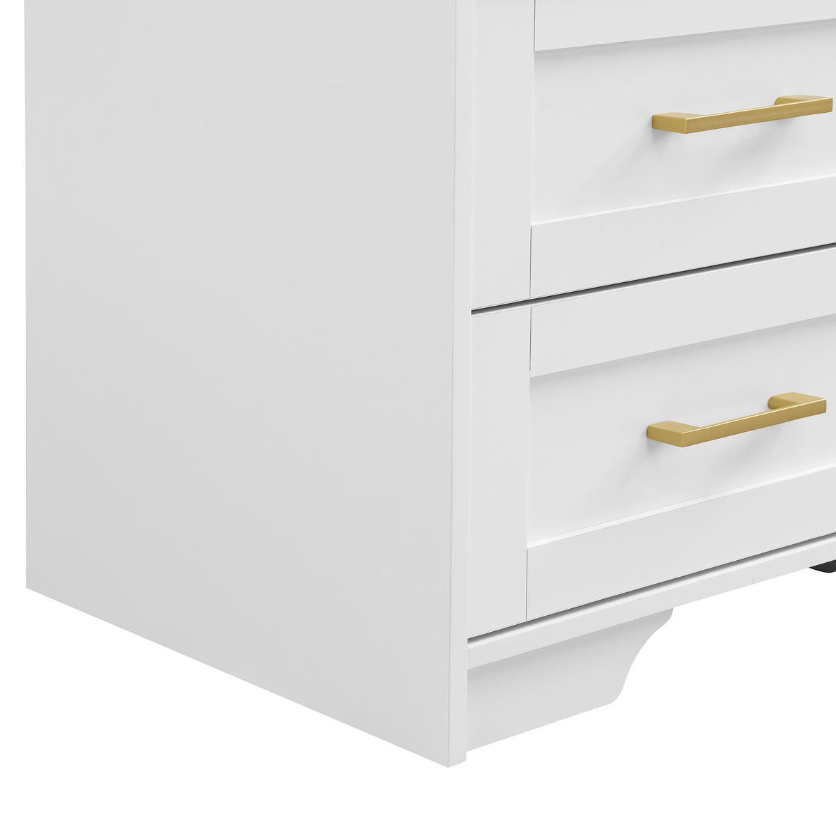 SCHUHSCHRANK aus MDF 120x40x187cm in Weiß mit LED & Spiegel - Weiß, Holzwerkstoff (120/187/40cm) - Modfu