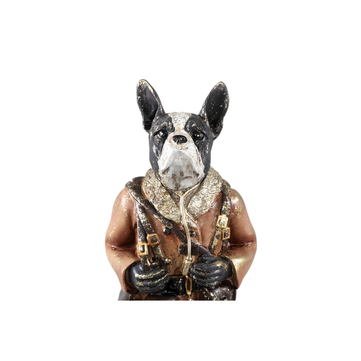 SKULPTUR Arne Braun 10/8/31.5cm - Braun, Kunststoff (8/31.5/10cm) - PTMD Collection