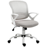 BÜROSTUHL Ergonomischer Mesh Schreibtischstuhl, Grau - Grau, Kunststoff (61/99/61cm) - Vinsetto