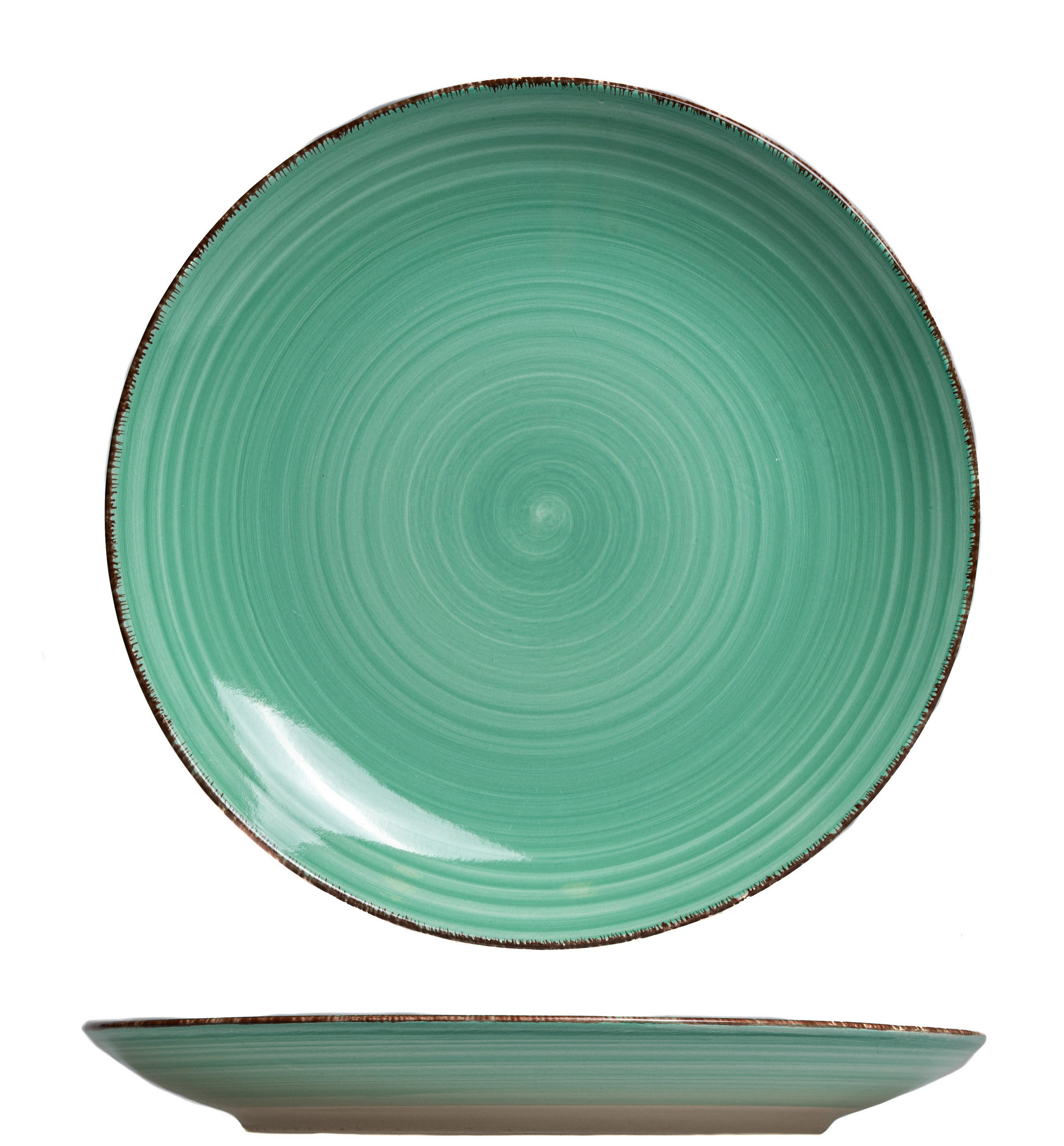 ESSTELLER Speiseteller Delice Grün ø 26,5 cm - 6 Stück - Grün, Keramik (26.5cm) - Cookinglife