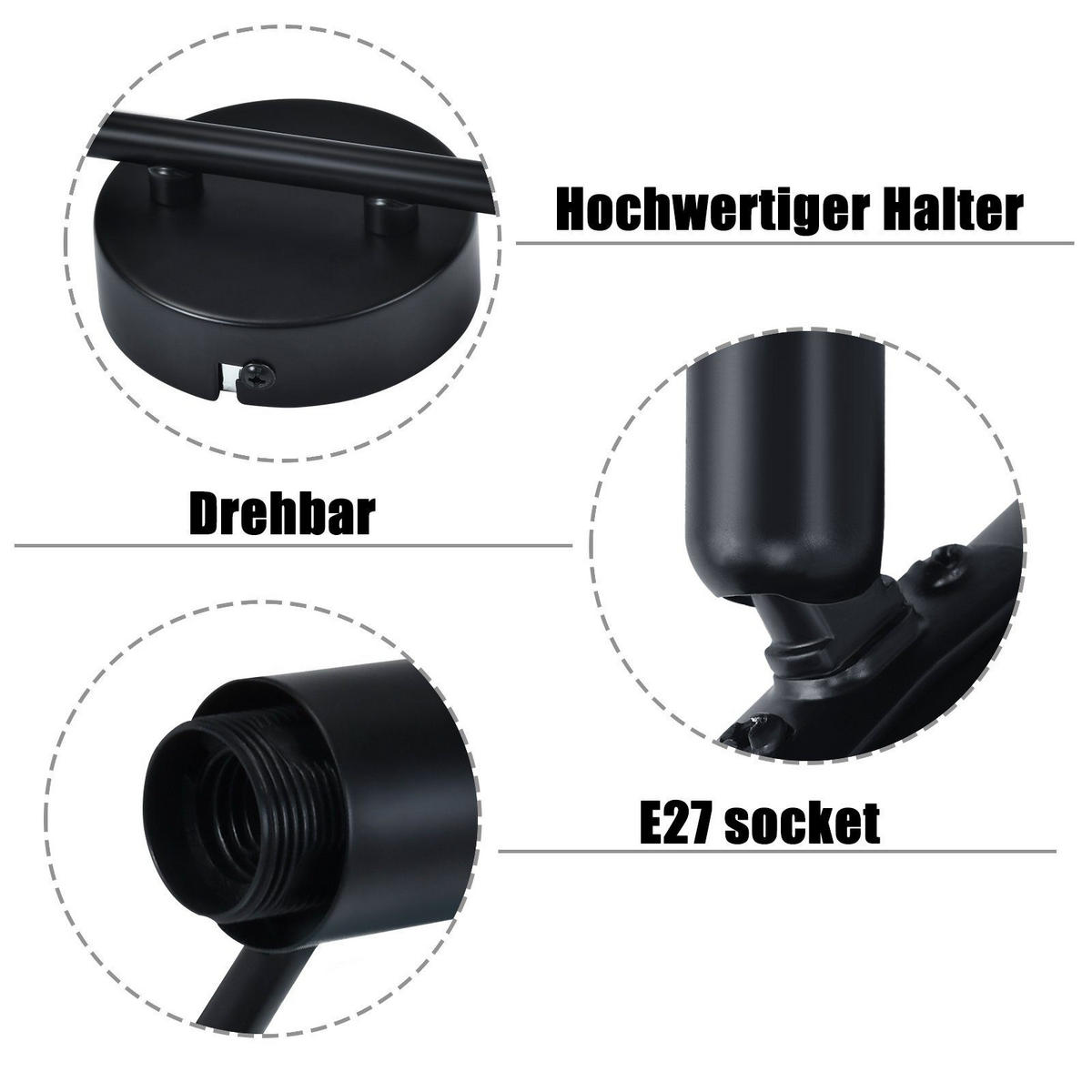 DECKENLEUCHTE Käfig 2-flammig 30/16/21 cm - Schwarz, Metall (30/16/21cm) - Nettlife