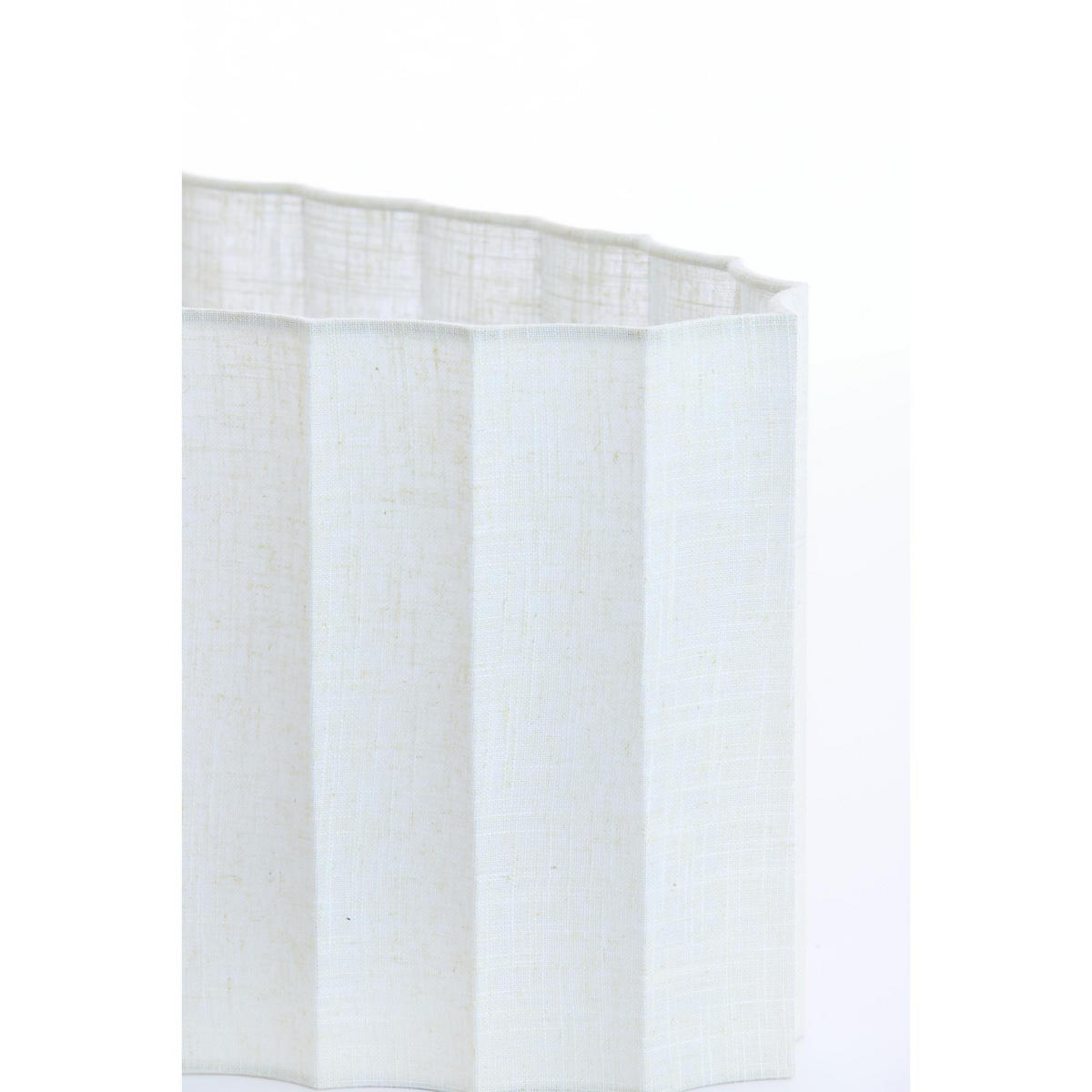 LAMPENSCHIRM Disli Weiß 45/21/22 cm - Weiß, Textil (45/21/22cm) - Light & Living