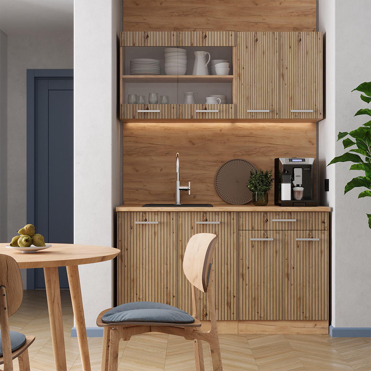 KUCHYŇSKÁ DVÍŘKA R-Line Řemeslný dub - dub artisan, kompozitní dřevo (59.6/76.6/1.6cm) - Vicco