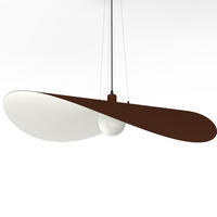 HÄNGELEUCHTE Piuma D90 - Dunkelbraun, Metall (90/90/120cm) - Lumicom
