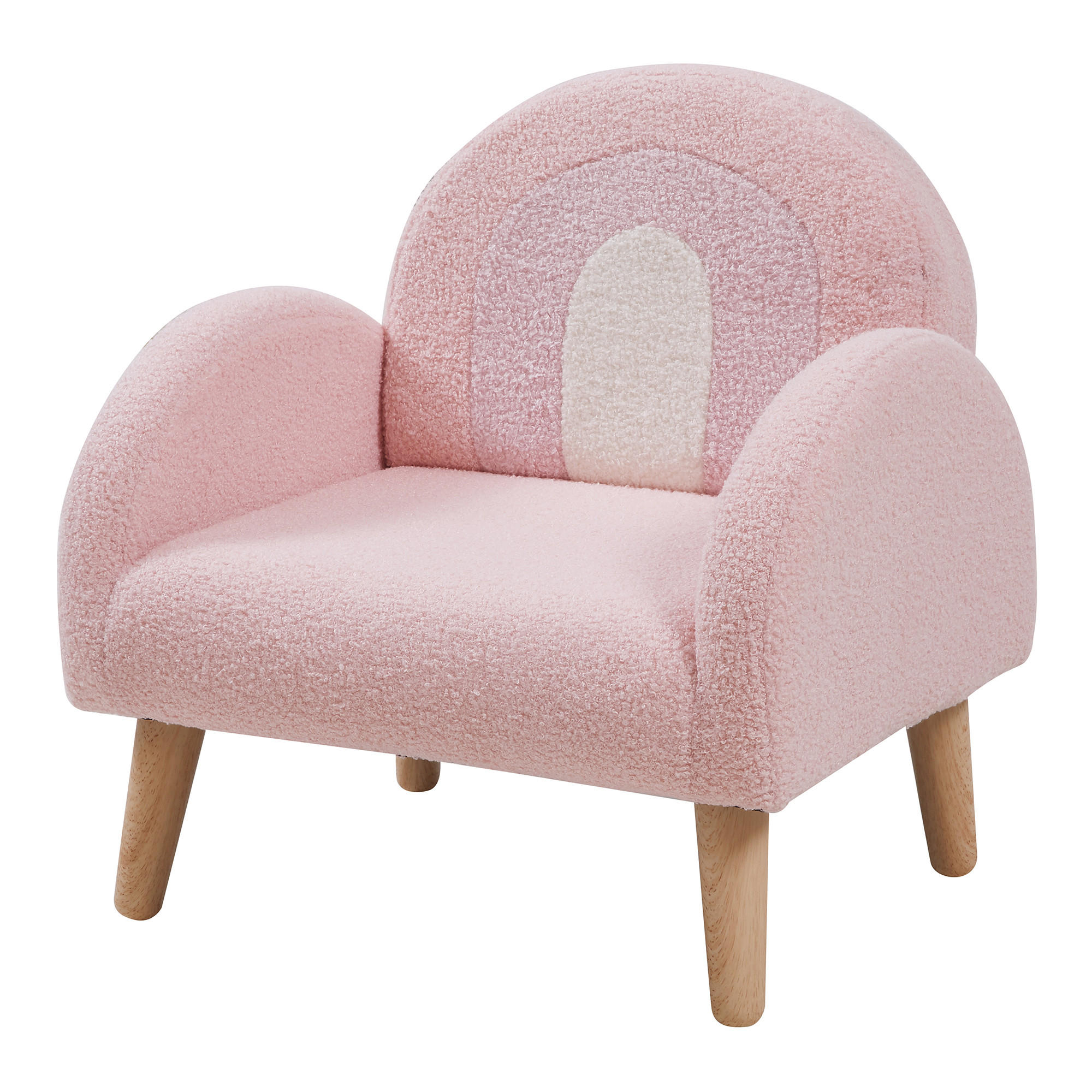 KINDERSESSEL Sorreindi - Rosa, Holz/Holzwerkstoff (50/50/45cm) - [en.casa]