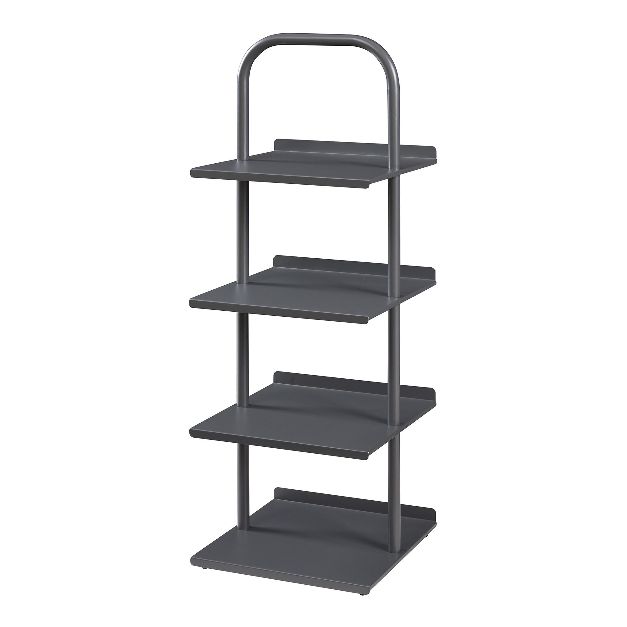 OBUVNÍK Poytya - antracitová, kov (34/96/32cm) - [en.casa]