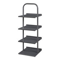 OBUVNÍK Poytya - antracitová, kov (34/96/32cm) - [en.casa]