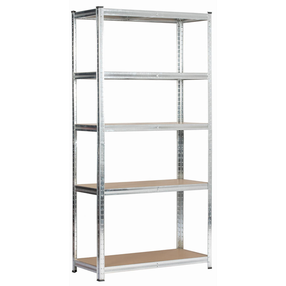 SCHWERLASTREGAL galvanisiertes Silber 90x40x180 cm - Silberfarben, Metall (90/180/40cm) - Akord