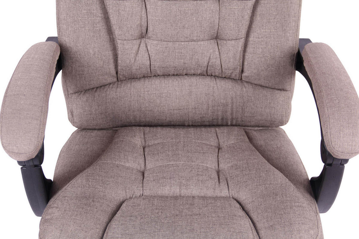 BÜROSTUHL Onix, Stoff Taupe - Taupe, Textil/Metall (67/125/68cm) - TPFLiving