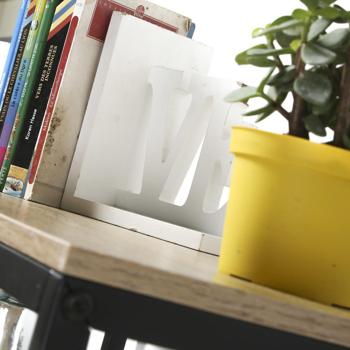 BÜCHERREGAL mit Regalen auf 6 Etagen H160 cm - Nussbaumfarben, Holzwerkstoff (34/160/84cm) - Calicosy
