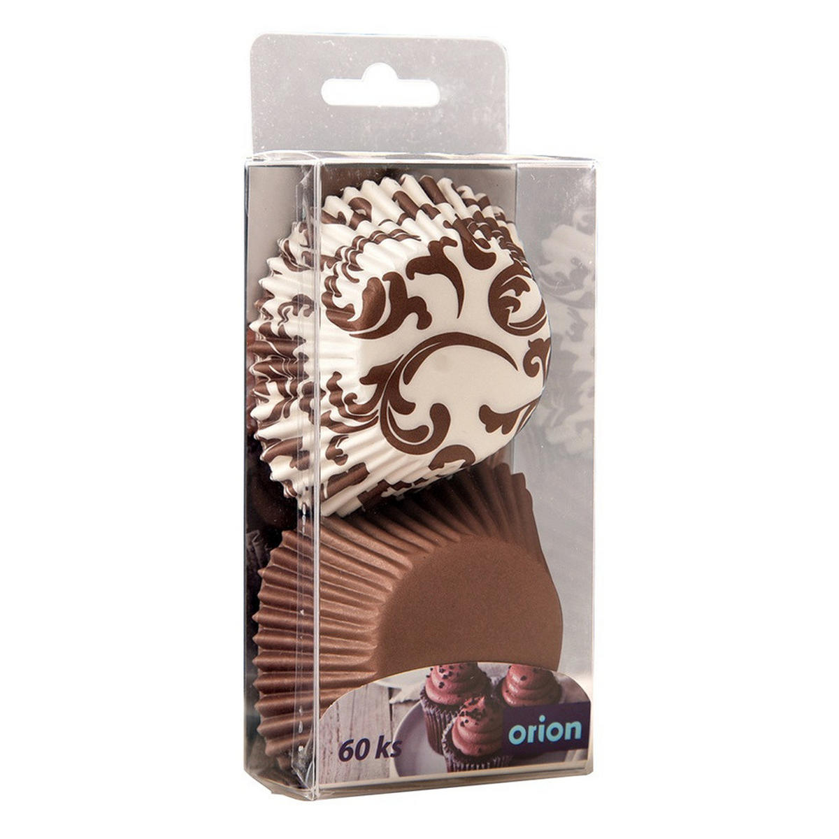 PAPIER-MUFFINFÖRMCHEN 7,5 cm 60 Stück. - Braun, Papier (7.5/3/7.5cm) - Orion 