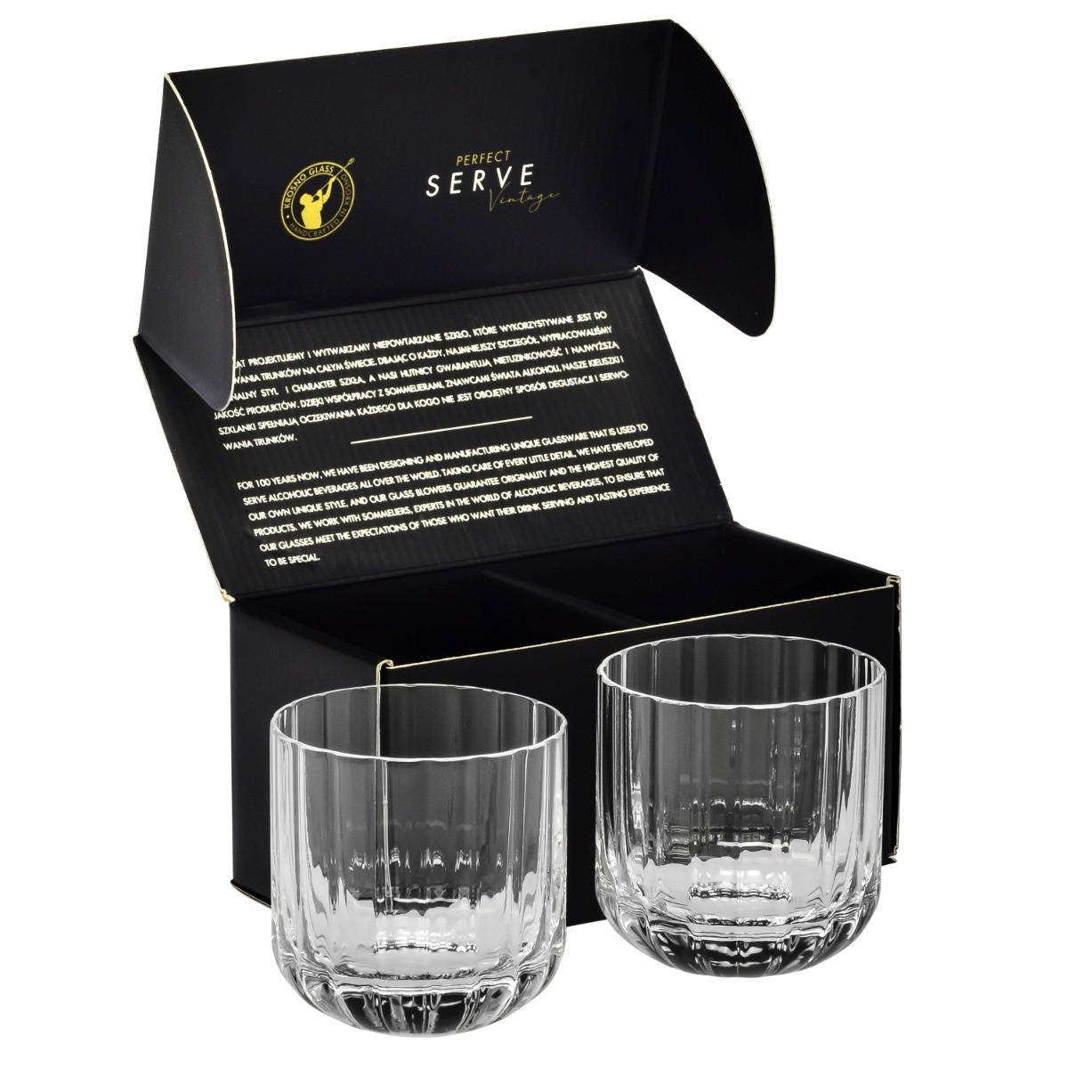 WHISKYGLÄSER GEMSTONE, 2ER-SET, 300 ML - Transparent, Glas (0.3L) - Krosno Glass