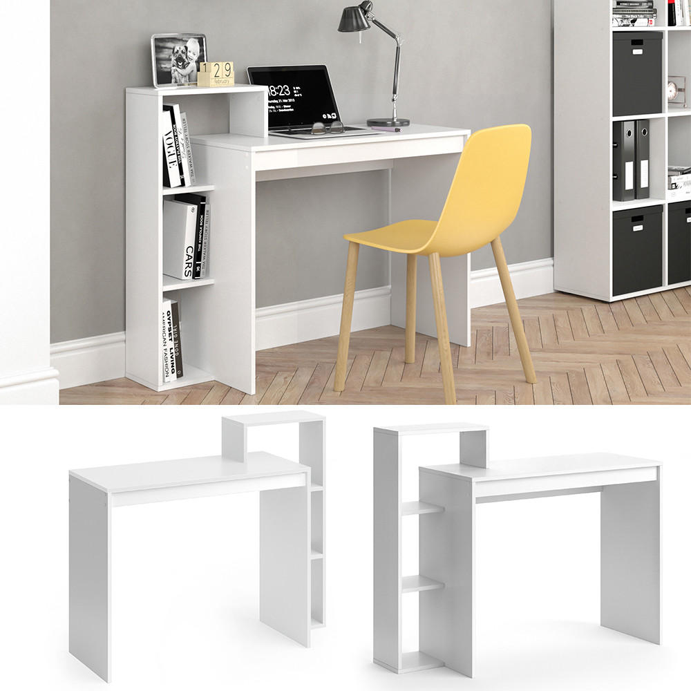 SCHREIBTISCH Leo Weiß 110 x 40 cm - Weiß, Holzwerkstoff (40/110/91cm) - Vicco