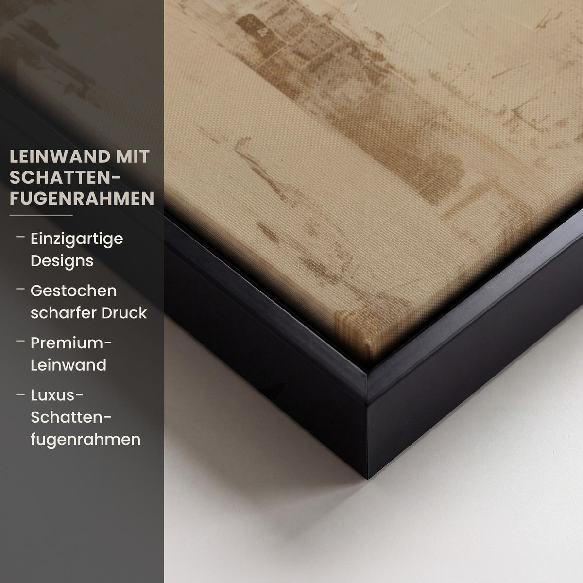 LEINWAND Bilder mit Rahmen - Frau - Gold - Abstrakt - Textur - 50x70 - Goldfarben, Textil (50/70cm) - MuchoWow