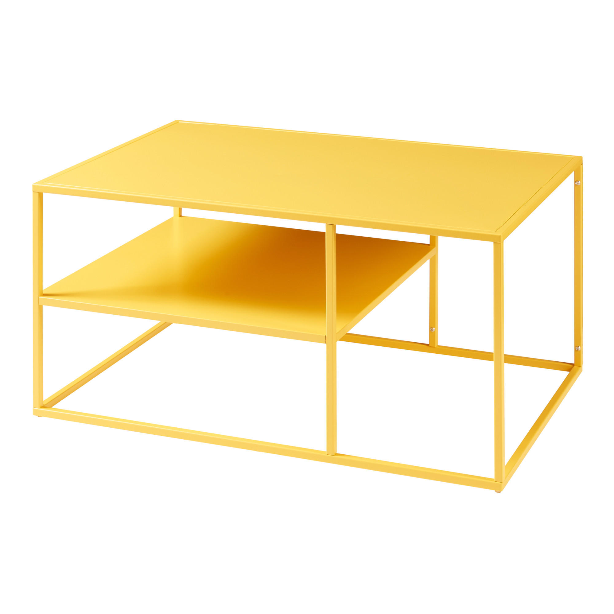 COUCHTISCH Solund 45/90/60 cm - Gelb, Metall (60/90/45cm) - [en.casa]