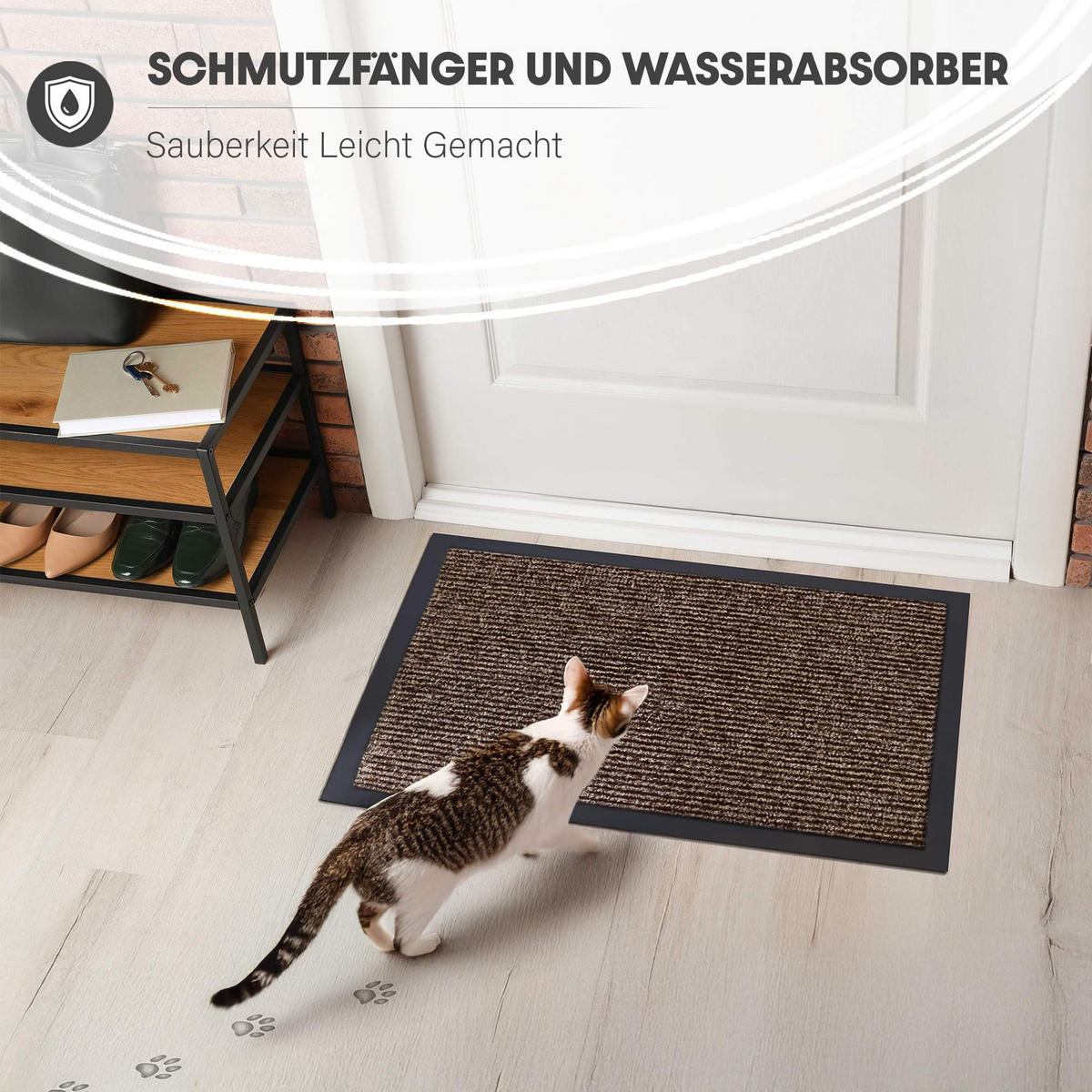 SCHMUTZFANGMATTE PALERMO - Blau, Textil (120/180cm) - WohnDirect