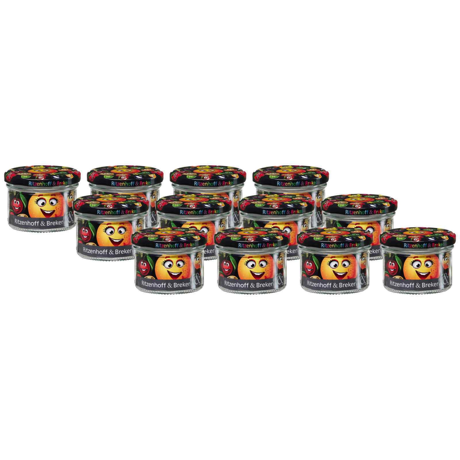 VORRATSGLÄSER Smile transparent 230 ml 12er Set - Transparent, Glas (8/6/8cm) - Ritzenhoff Breker