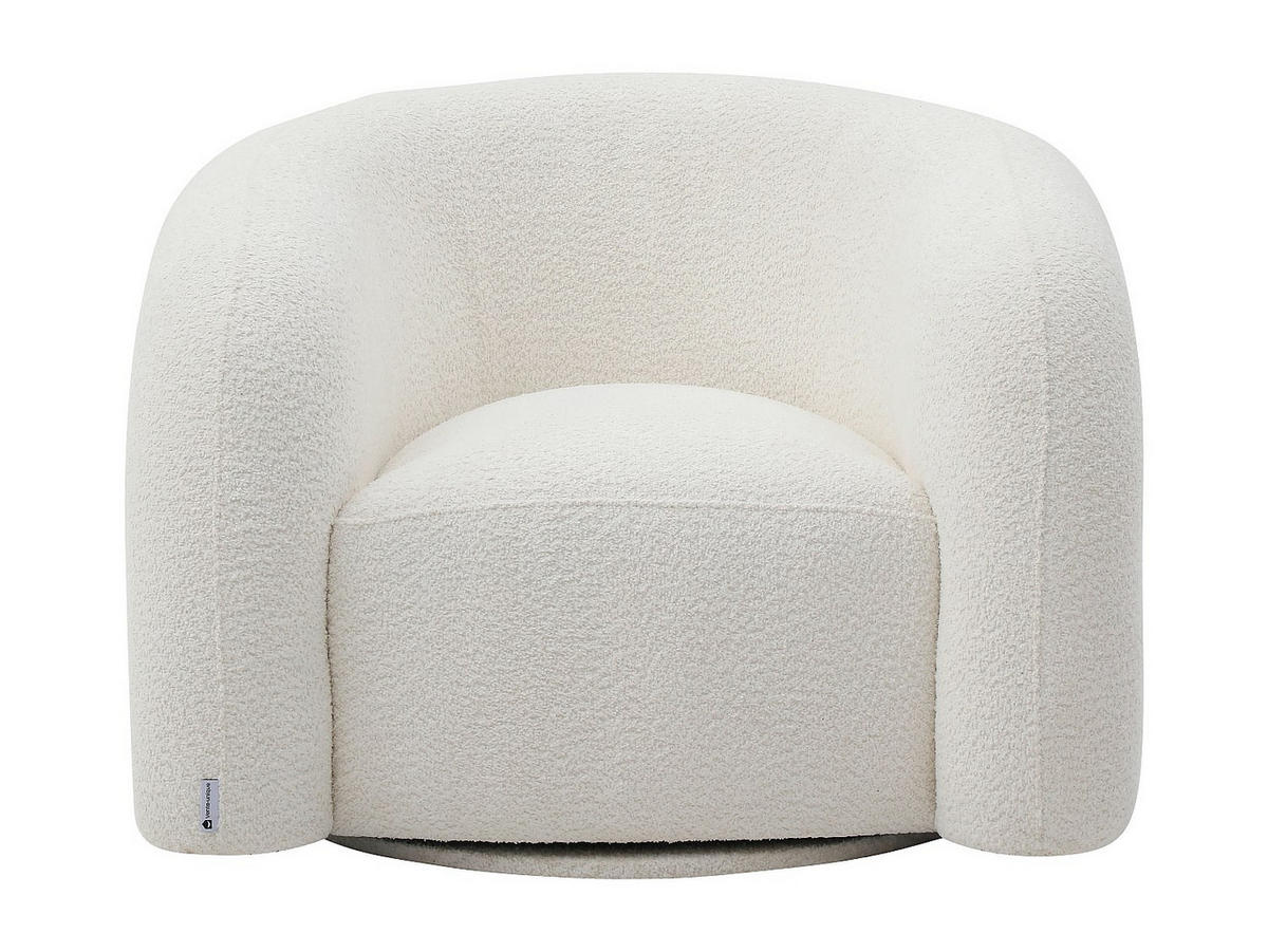 SESSEL mit gerader Rückenlehne - 1 -Sitzer - Polyester - weiß - LAPIOTA - Weiß, Textil (97/75/91cm) - Vente-Unique