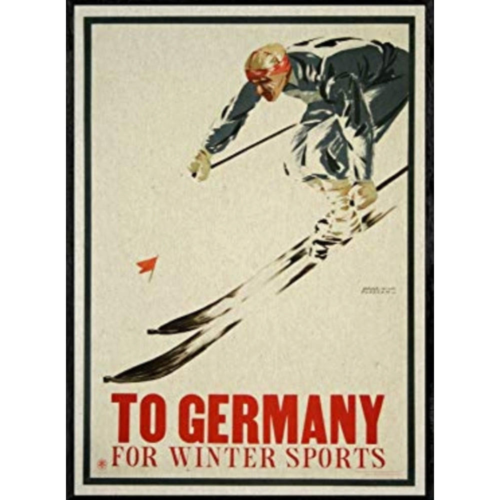POSTER Wintersport Deutschland A4 Rahmenlos - Klar, Papier (29.7/5/21cm) - Nacnic