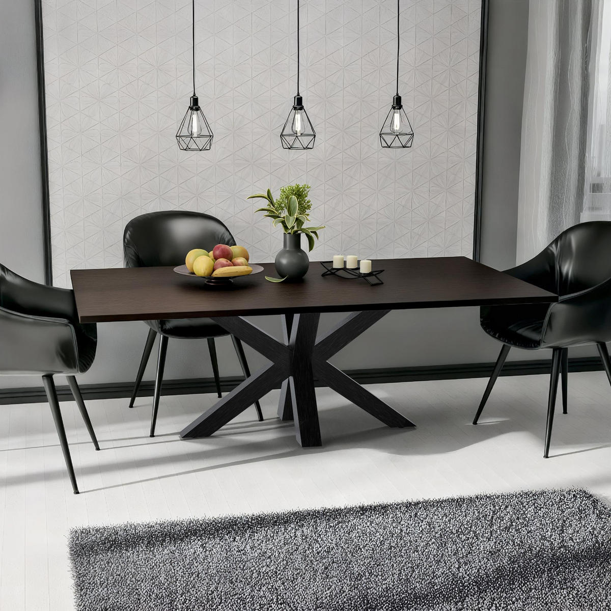 Schwarz, Metall (120/71/68cm) - CLP