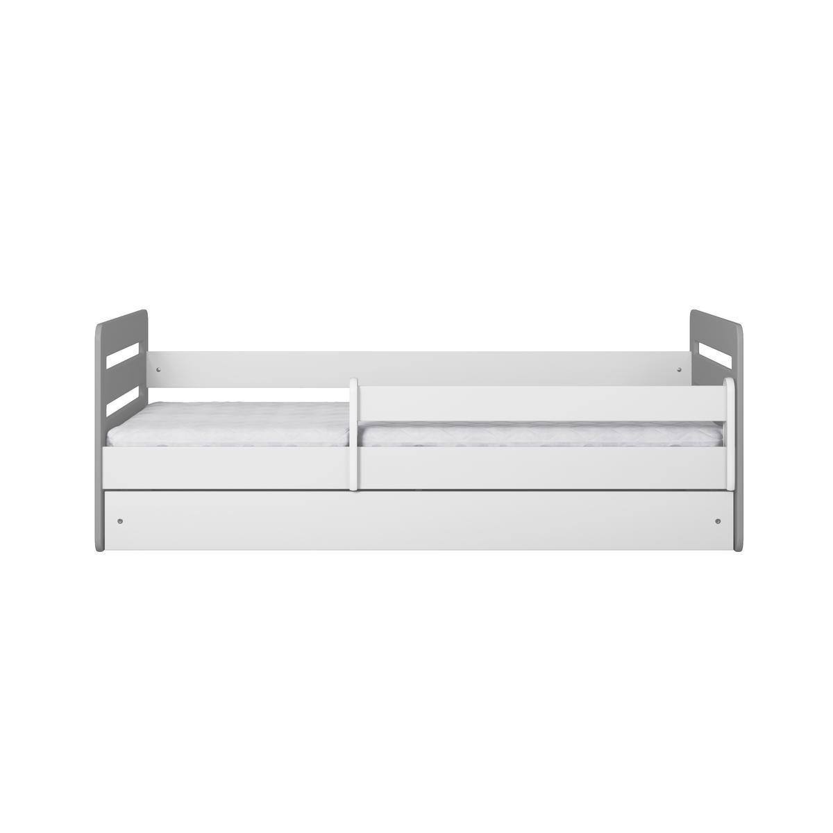 KINDERBETT Tomi MIX mit Schublade und Matratze 90/65/144 - Grau, Holzwerkstoff (80/140cm) - RAUMHIRSCH FURNITURE