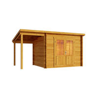 GARTENHAUS Holz Maria mit Schleppdach - Pinienfarben, Holz (450/230/269cm) - Alpholz