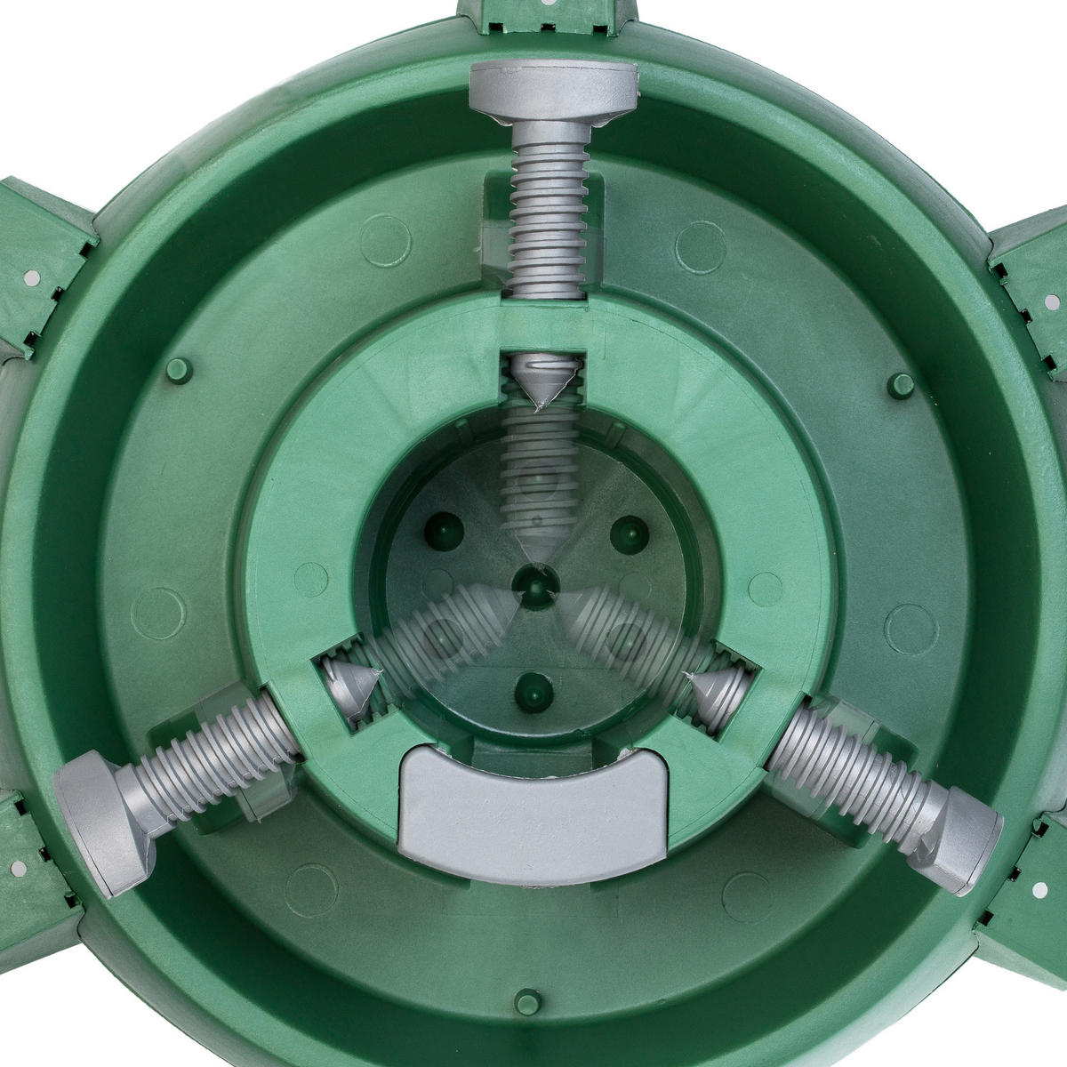 KADAX Weihnachtsbaumständer Weihnachtsbaumständer bis 3,3 m - Grün, Kunststoff (17cm) - KADAX