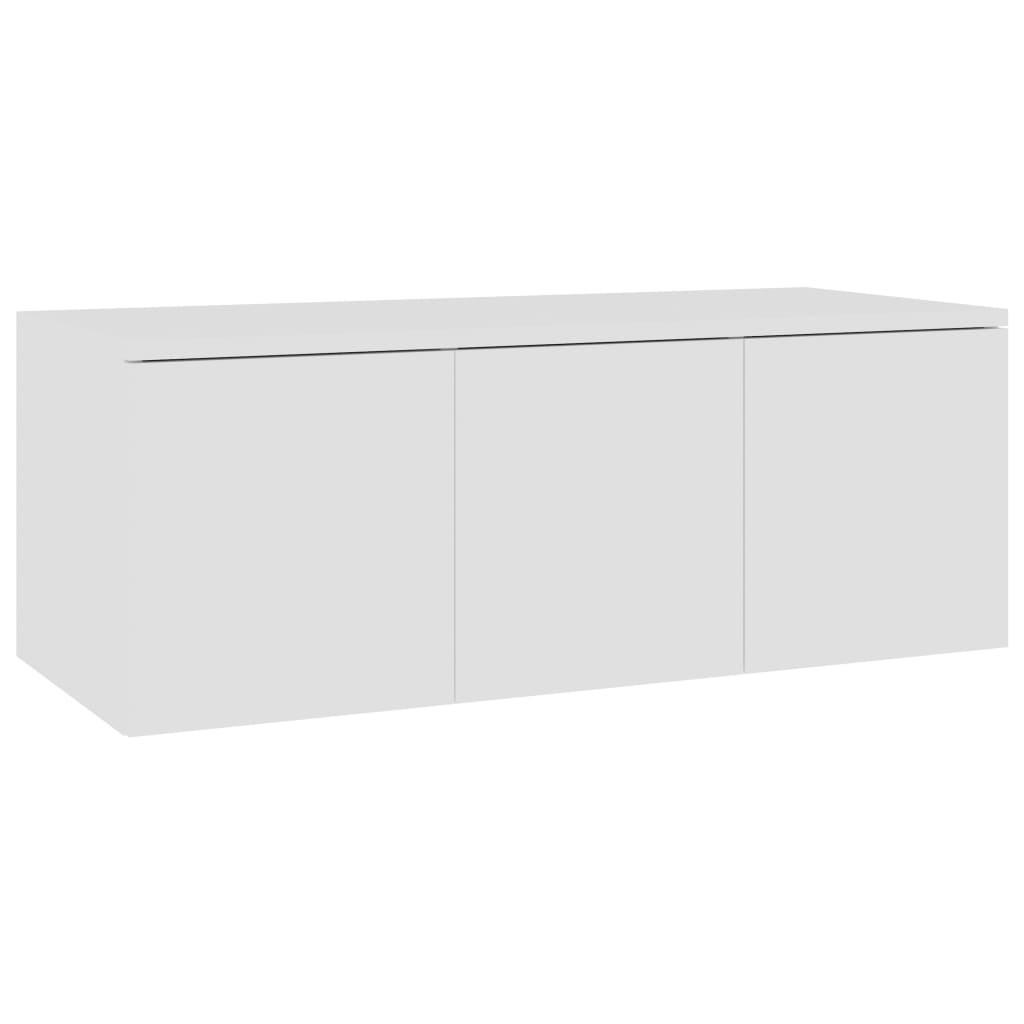 TV-SCHRANK Weiß 80x34x30 cm Holzwerkstoff - Weiß, Holzwerkstoff (80/30/34cm) - furnicato