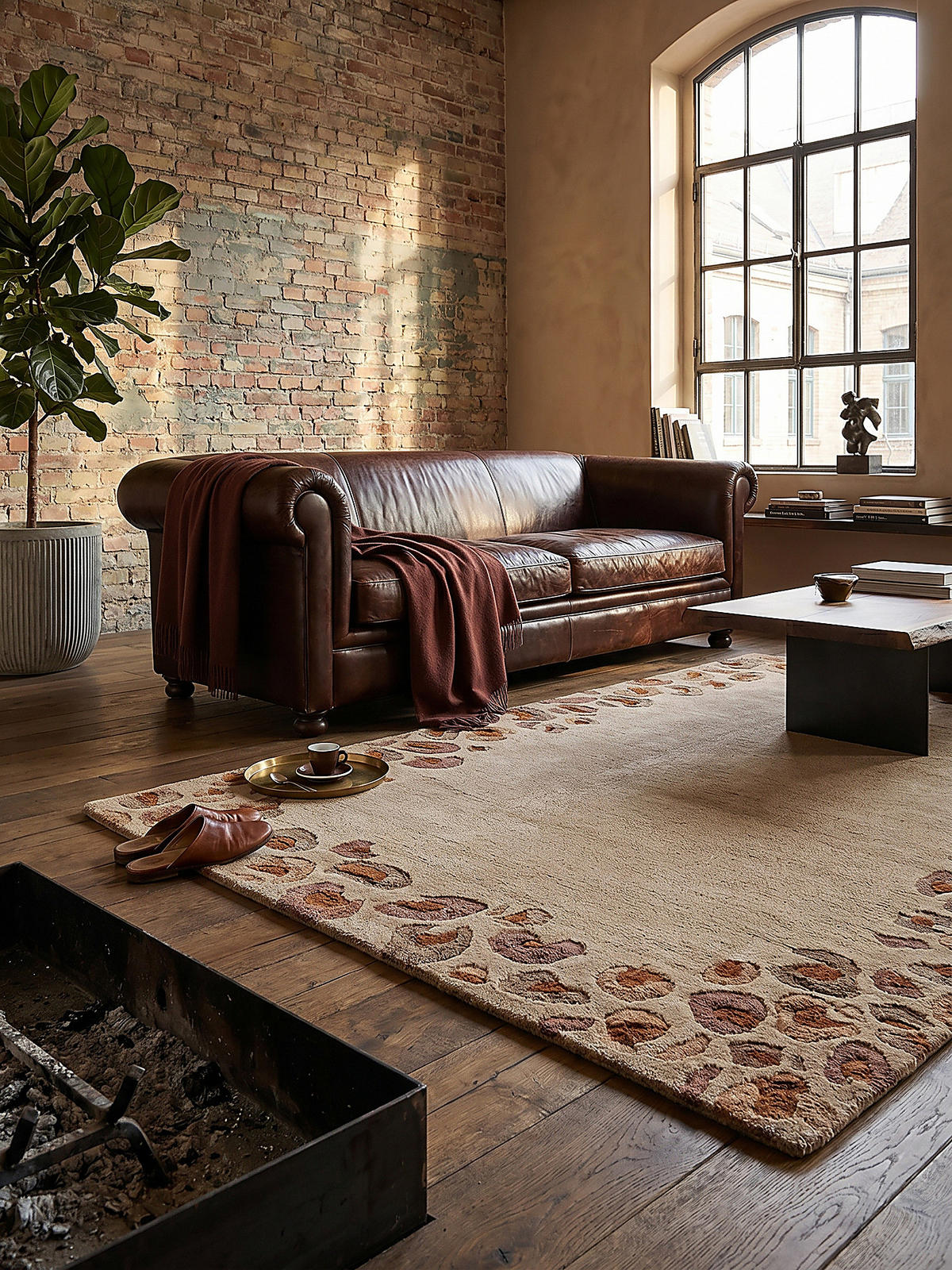VISKOSETEPPICH SABLE, mit Tier-Motiv, Natur, 140 x 200 cm - Beige, Textil (140/200cm) - KADIMA DESIGN