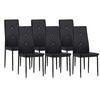 STUHL DIAMOND Lederimitat Metallbeine 6er Set Schwarz - Grau, Kunststoff/Metall (42/98/40cm) - Albatros