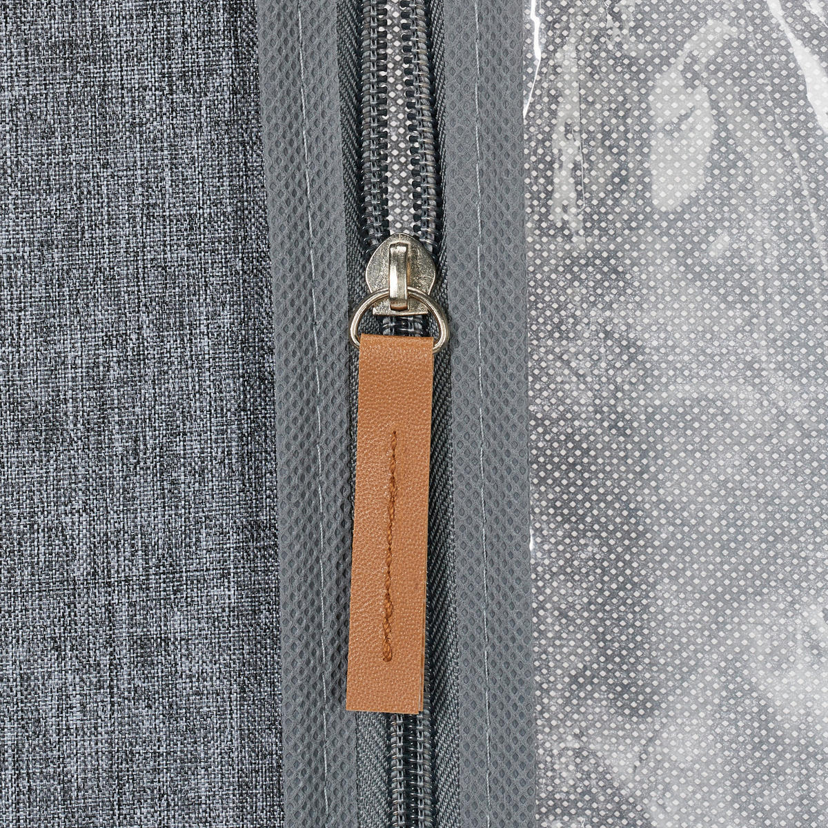 3XKLEIDERSACK - Grau, Kunststoff/Textil (58/135/0.1cm) - Relaxdays