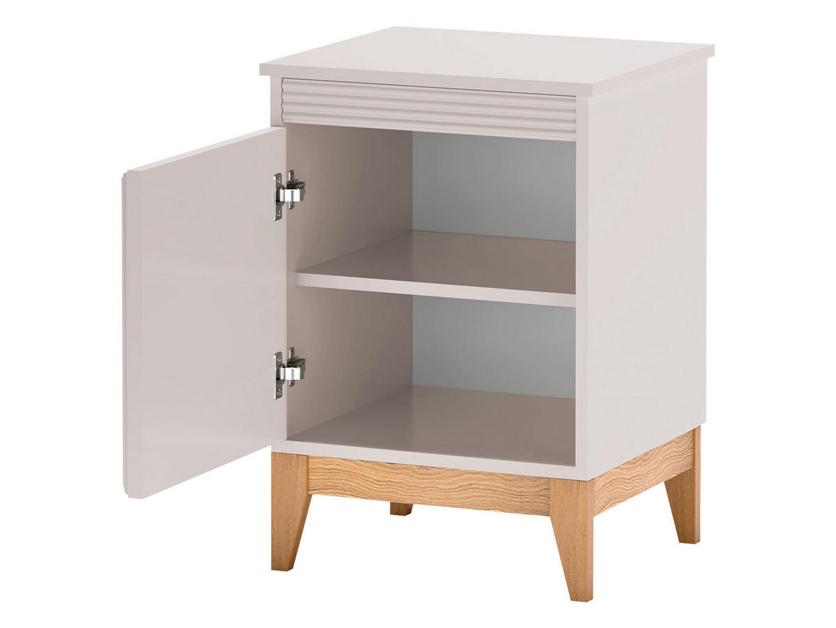 NACHTTISCH Windsor W-11 - Kaschmir/Eichefarben, Holz/Holzwerkstoff (45/62/41cm) - MIRJAN24