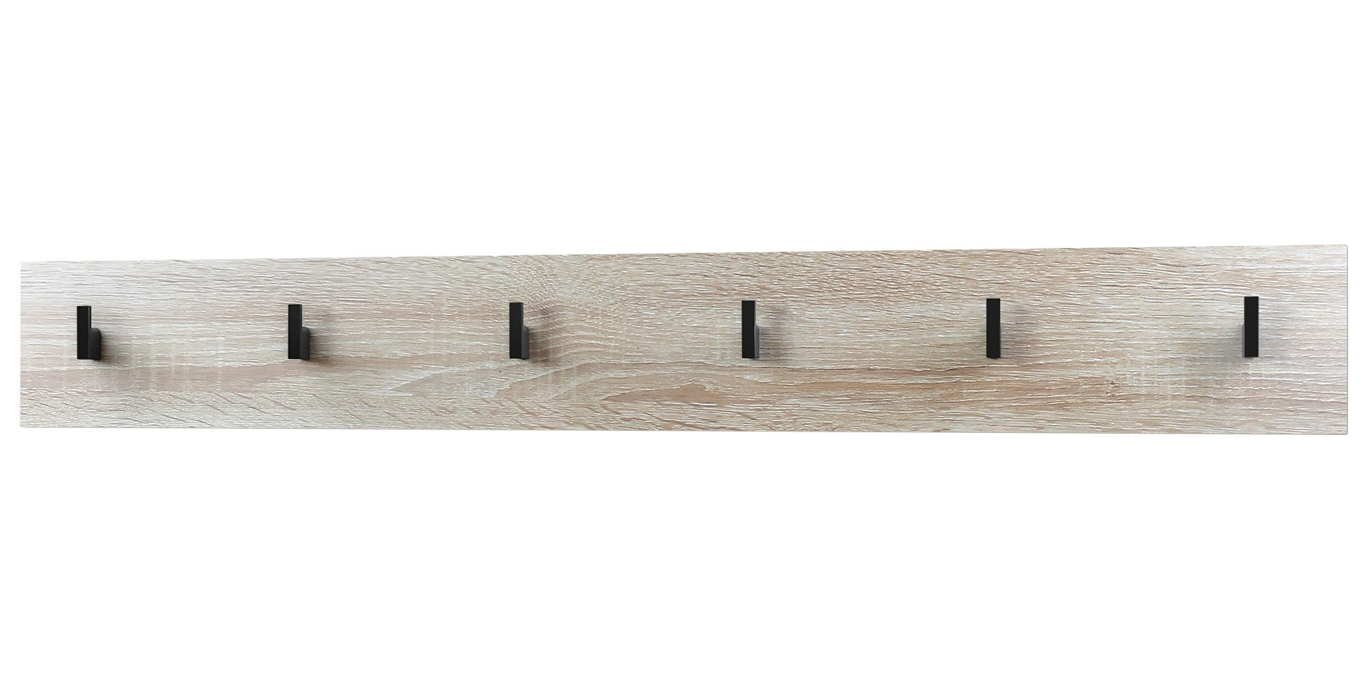 GARDEROBENPANEEL Linea Eiche sägerau - Eiche San Remo, Holzwerkstoff (110.5/14.5/3.5cm) - Vladon