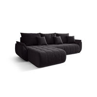 ECKSOFA mit Schlaffunktion TOKYO L Monolith 97 Links - Schwarz, Textil (280/185cm) - Bedante