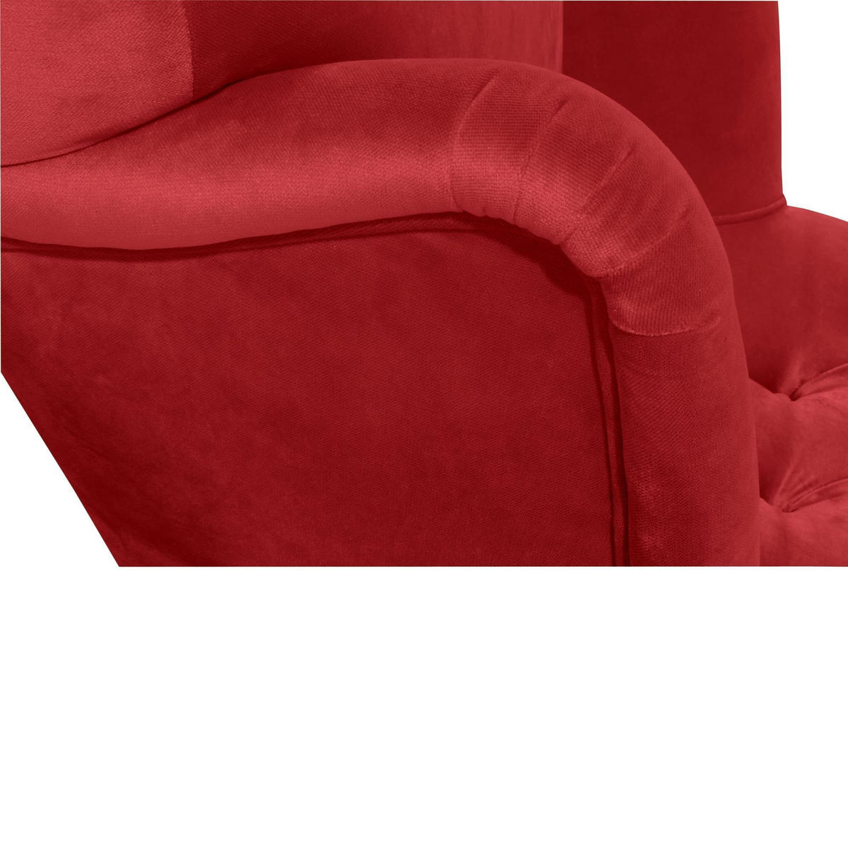 SESSEL Kaiya Bezug Samtvelours Buche natur / ziegel - Dunkelrot, Kunststoff (71/97/82cm) - 58aufmkessel
