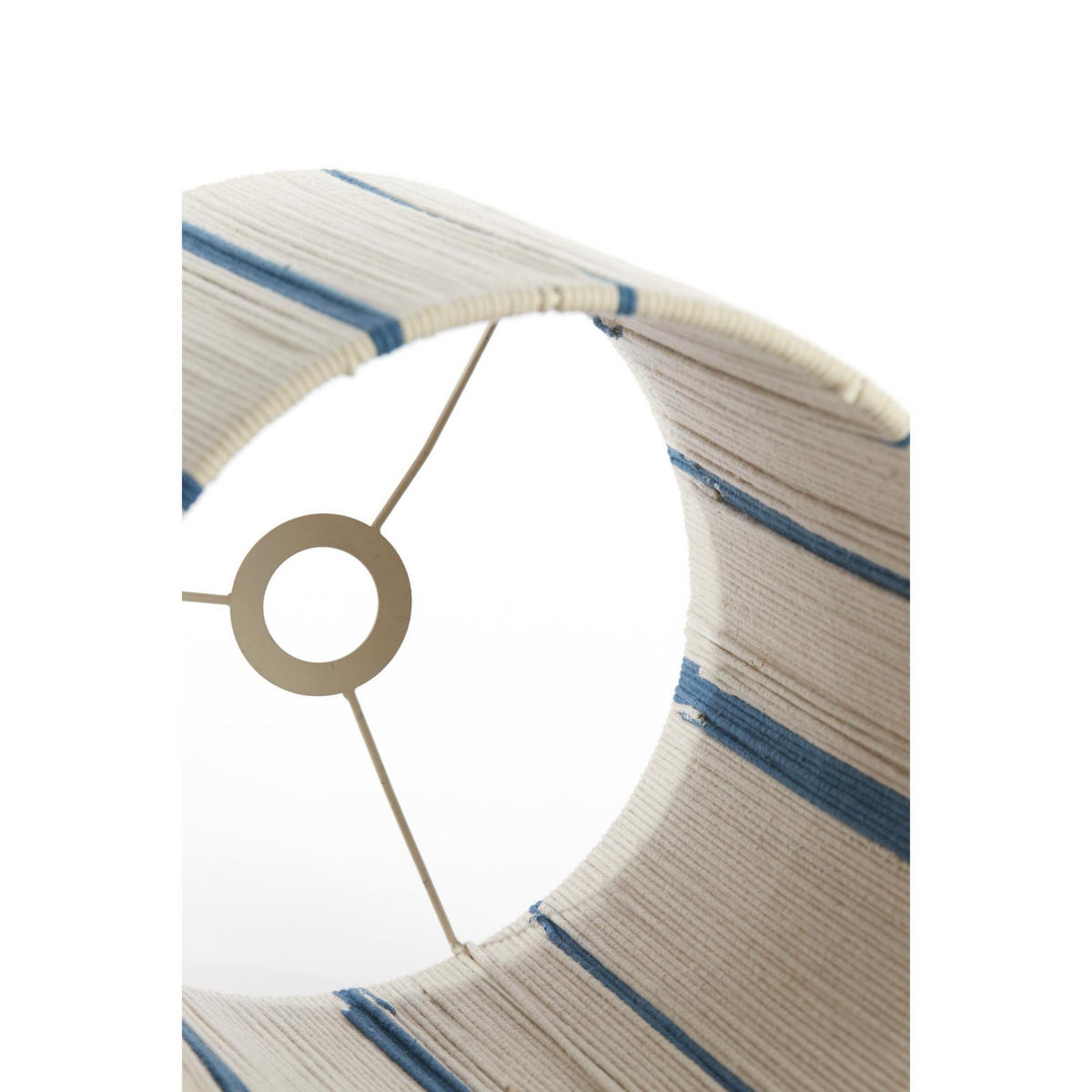 LAMPENSCHIRM Medan Blau 30/30/40 cm - Blau, Textil (30/30/40cm) - Light & Living