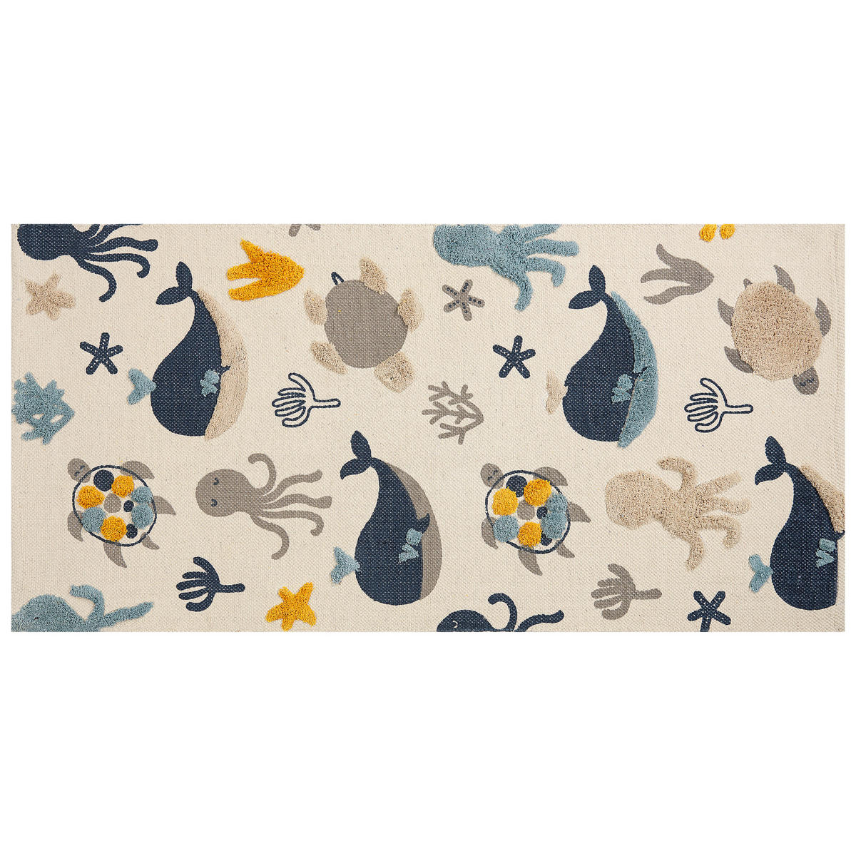 KINDERTEPPICH Porsea 150/80 cm - Multicolor, Textil (80/150cm) - Beliani