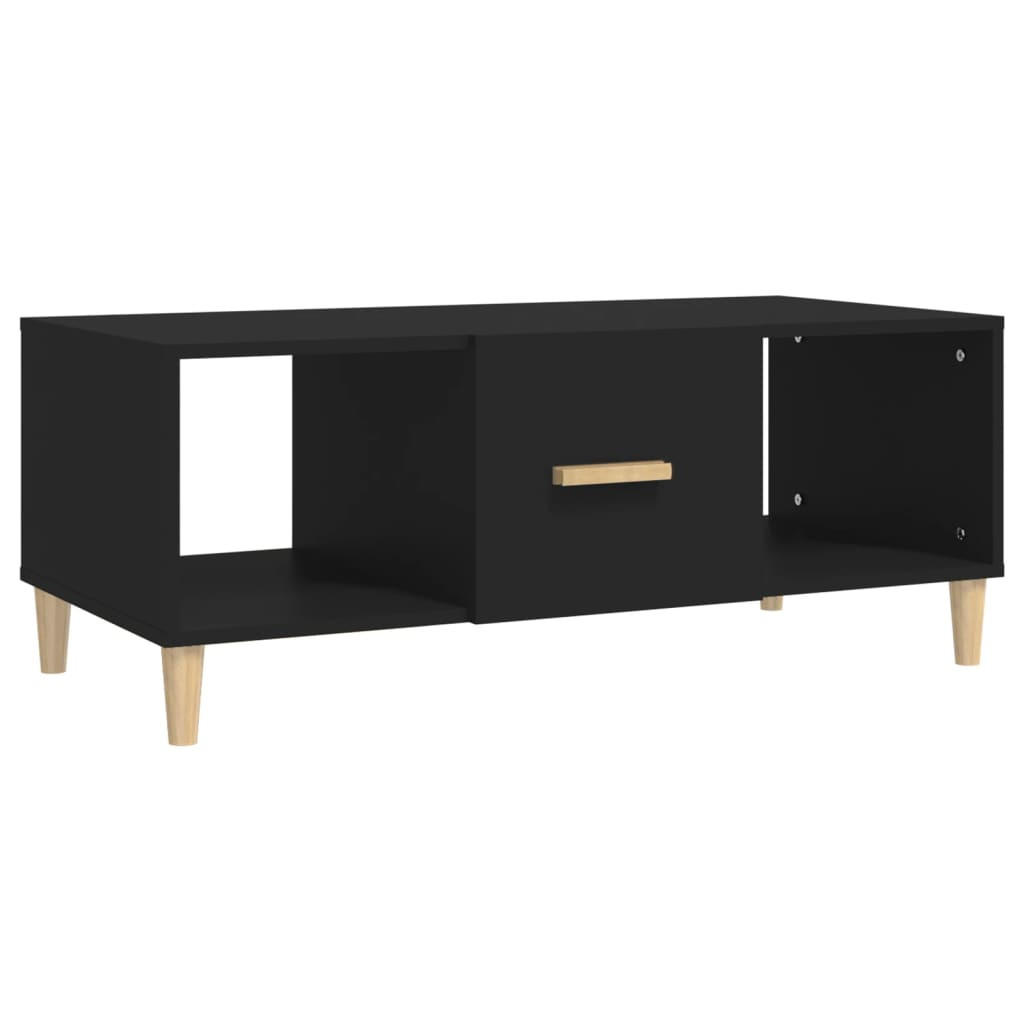 COUCHTISCH Schwarz 102x50x40 cm Holzwerkstoff - Schwarz, Holzwerkstoff (102/50/40cm) - furnicato