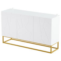 SIDEBOARD DE-37751 mit 3 Türen und verstellbaren Böden Weiß - Weiß, Holzwerkstoff (130/76/35cm) - ComfortXL