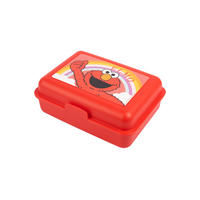 BROTDOSE Sesamstraße Elmo Regenbogen Rot 17,5 x 12,8 x 6,9 cm - Rot, Kunststoff (17.5/6.9/12.8cm) - United Labels