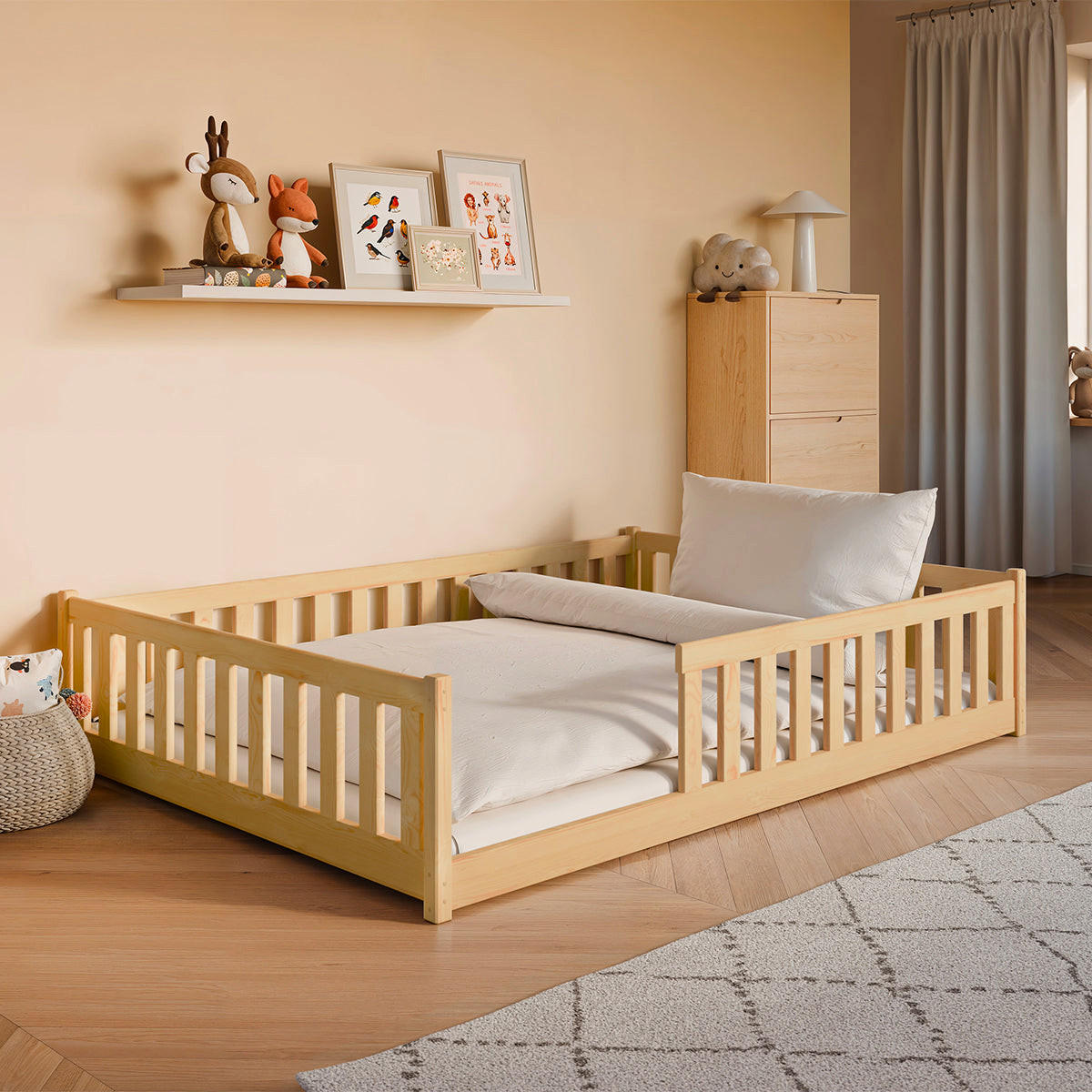 KINDERBETT 140/200 Maya Holz - Braun, Holz (140/200cm) - Petits-meubles