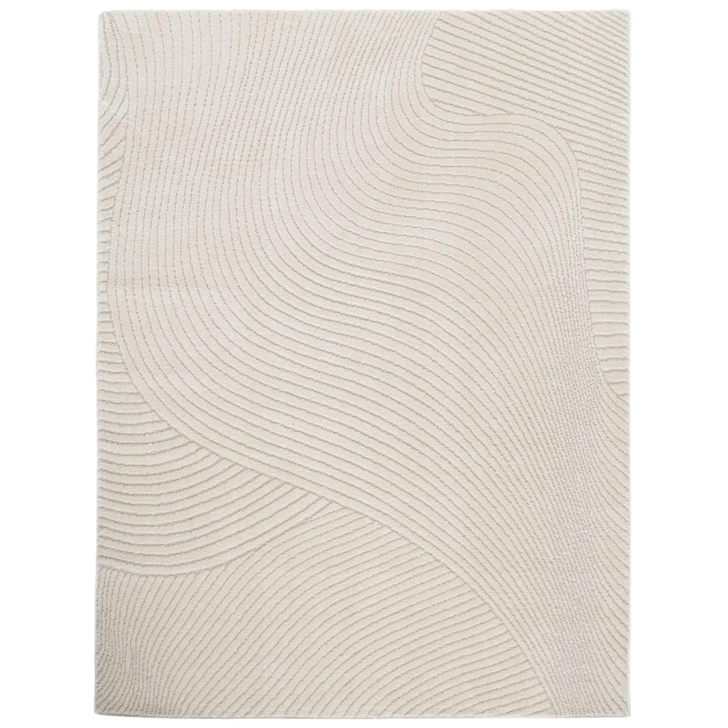 Paco Home Kurzflorteppich Creme 200x280 cm