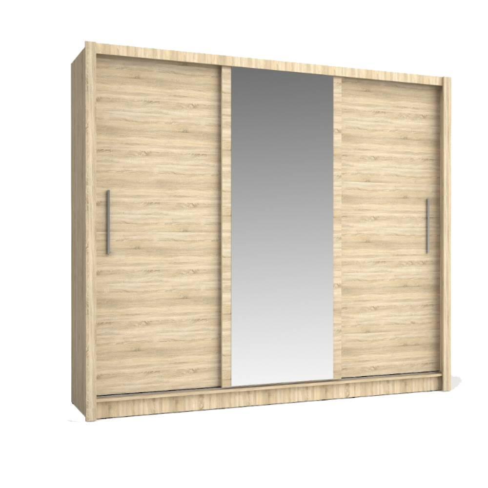 SCHIEBETÜRENSCHRANK BAKU 13 - 247.8/215/61.6 cm 2-Türig Sonoma Oak - Sonoma Eiche, Holz/Holzwerkstoff (274.8/215/61.6cm)
