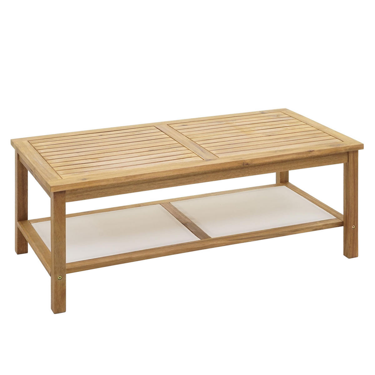 GARTENGARNITUR E99B Braun, Cremeweiß - Creme/Braun, Holz - MCW