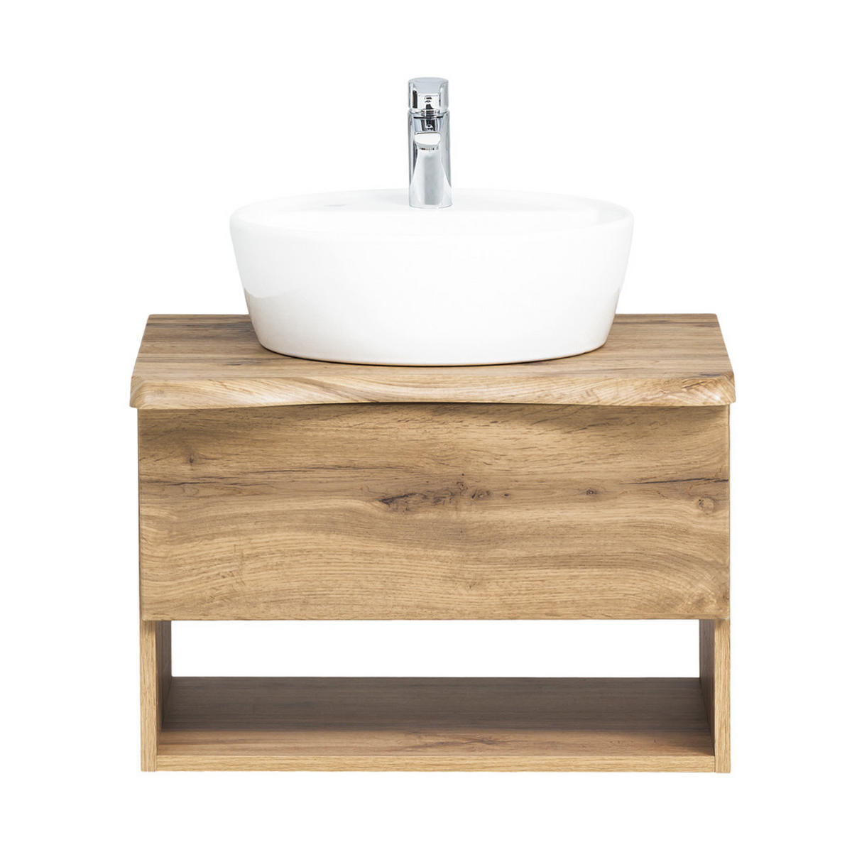 BADMÖBEL-SET 5-TLG. Kahla-03 - Braun, Holzwerkstoff (221/200/52cm) - Lomado