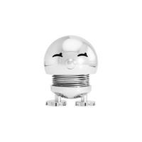 DEKOFIGUR Bimble S silber 6,6 cm - Silberfarben, Kunststoff (5.8/6.6/5.8cm) - Hoptimist