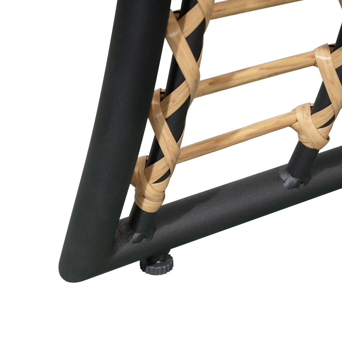 GARTENMUSCHEL Jakob Sonneninsel - Braun, Kunststoff (72/154/83cm) - DELUKE